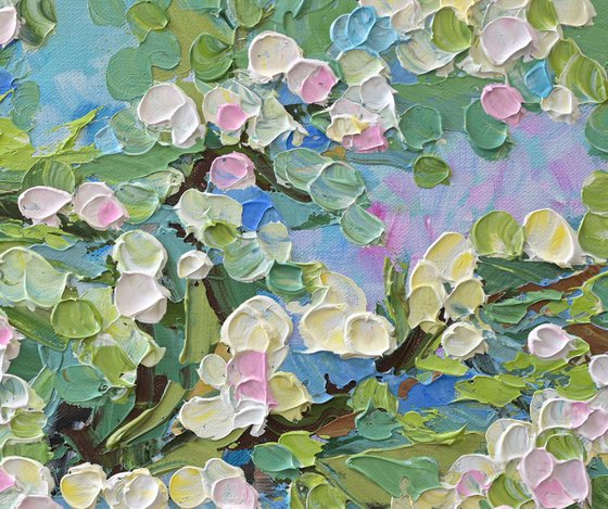 Blossom Serenity - Original Impasto Painting