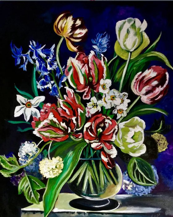 Bouquet of flowers.