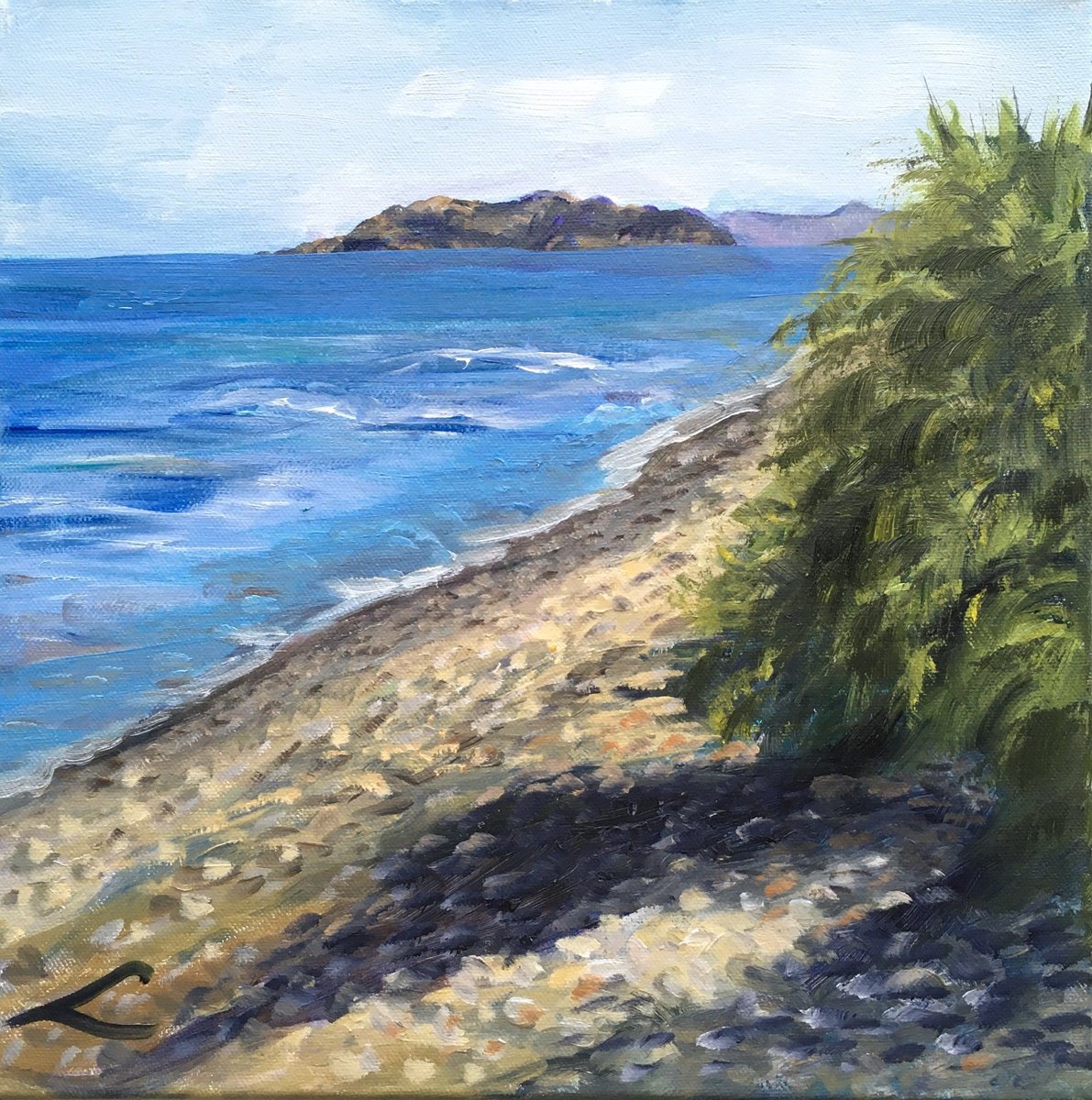 Cretan beach 2 by Elena Sokolova