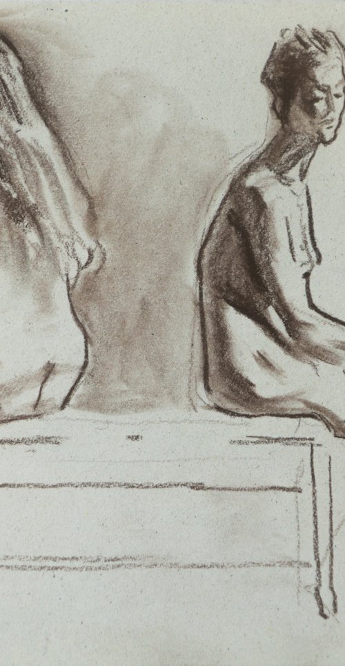 A couple drawing by Anastasia Borodina