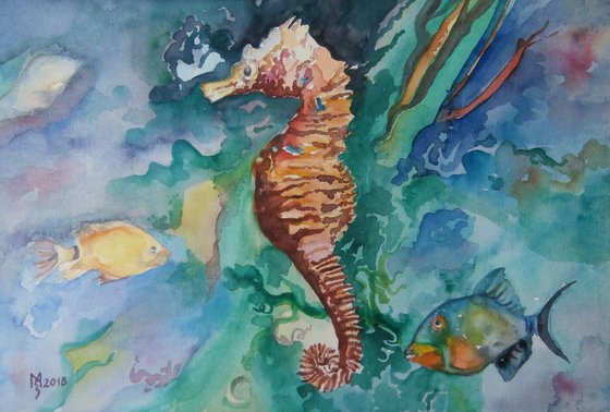 SEA JUMPER I  34 x 23.5 cm