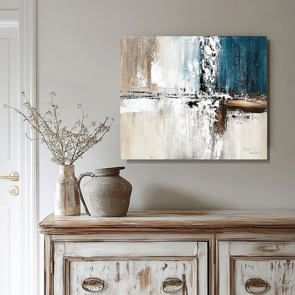  Modern Abstract Neutral Wall Art Contemporary By Tatiana Malinovscaia, 24 X 20, Artwork For Sale On Artfinder