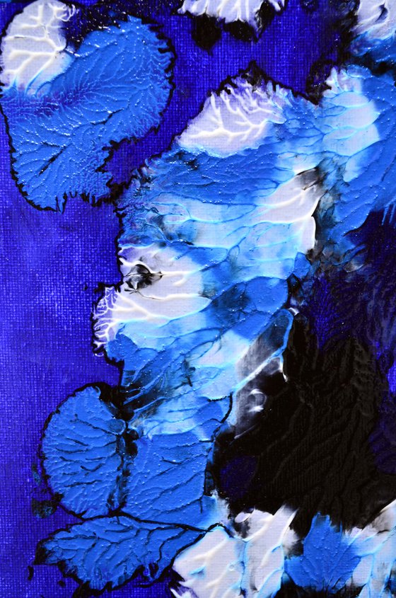 Blue Rhapsody - Original Abstract Painting Art On Canvas Ready To Hang