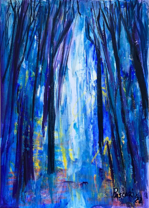 Blue forest by Olga Pascari