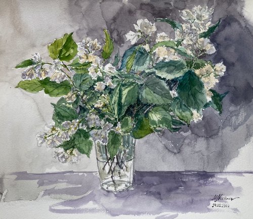 Jasmine bouquet by Maria Novikova