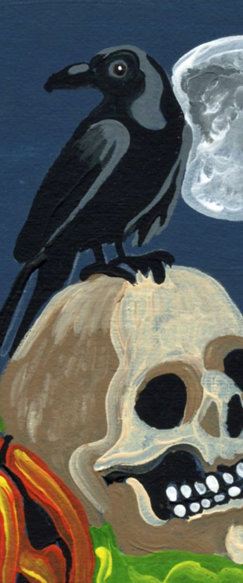 Halloween Crow by Carla Smale