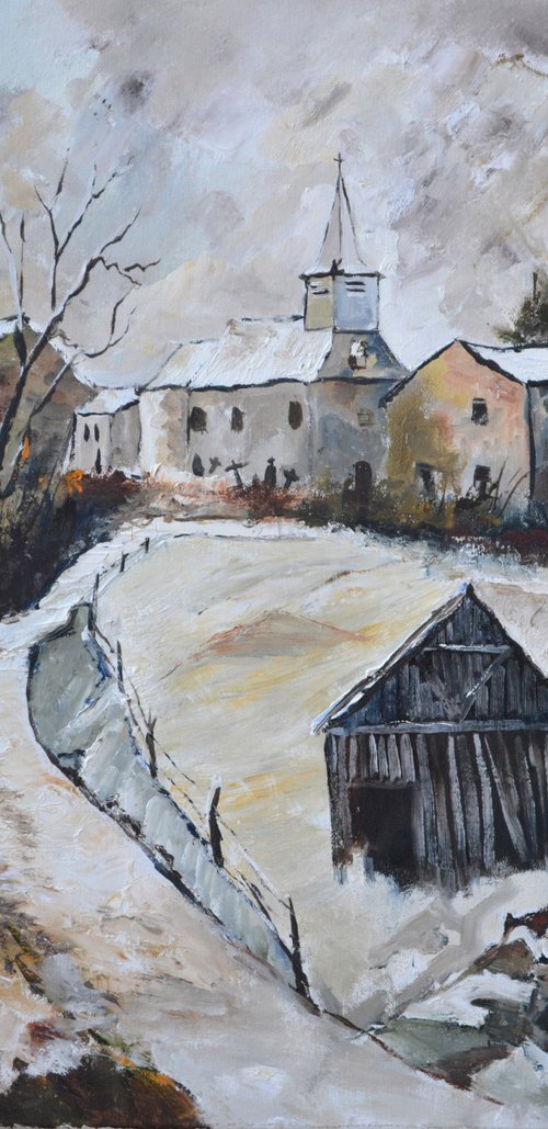Nestled in the snow by Pol Henry Ledent
