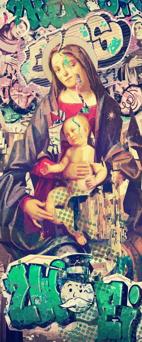 Madonna e graffiti by Nikolay Devnenski