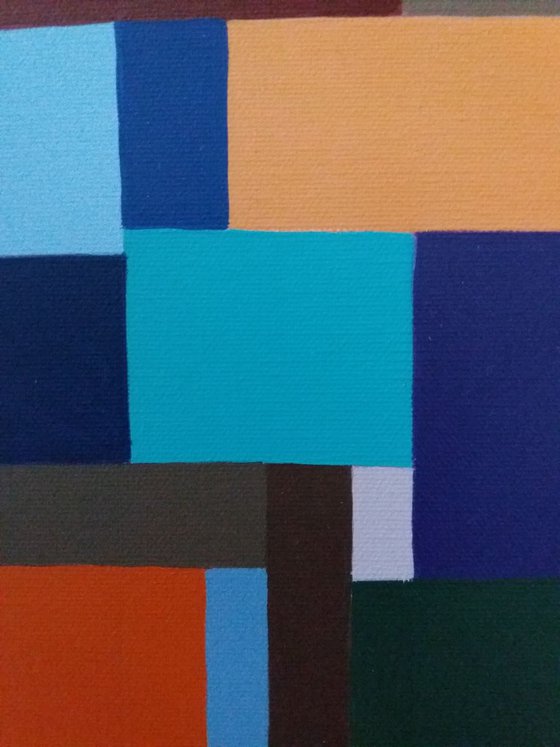 Rectangles  _ Large Abstract_150x70cm (59"x27.5")