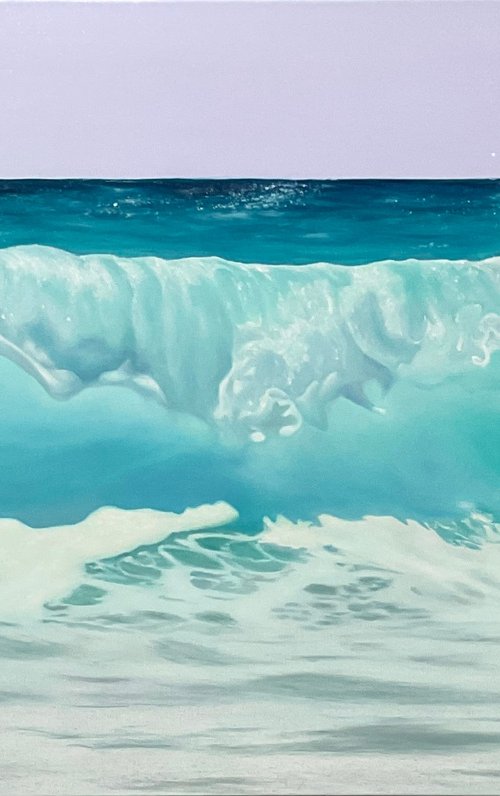 Teal Harmony. Seascape by Alla Kallass