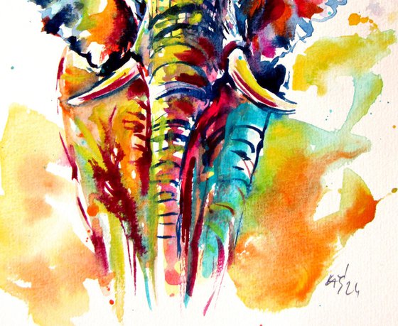 Colorful elephant