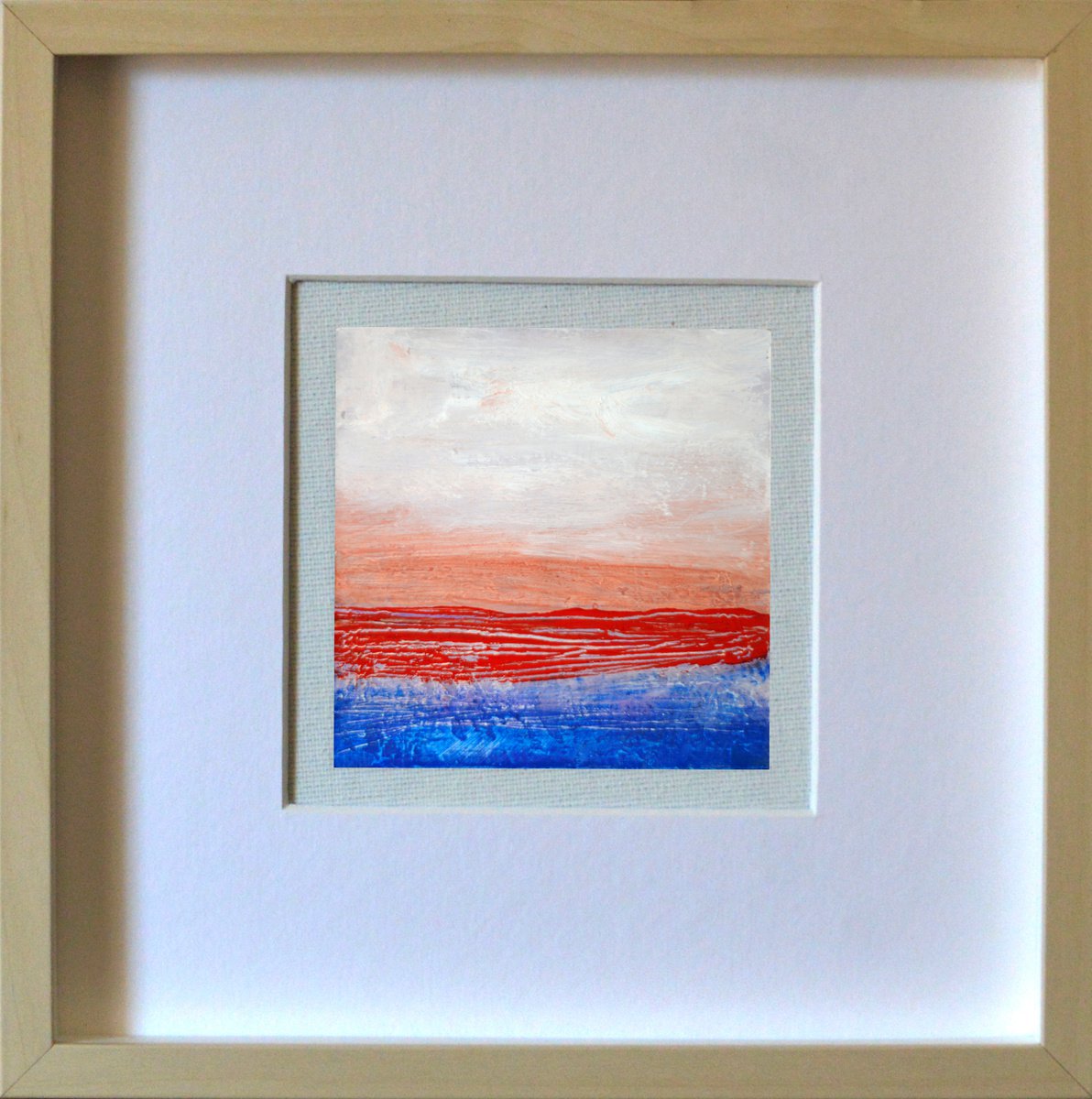 Organic Landscape Oil Painting By Cristian Valentich, 9 X 9, Variations 9, Original Artwork