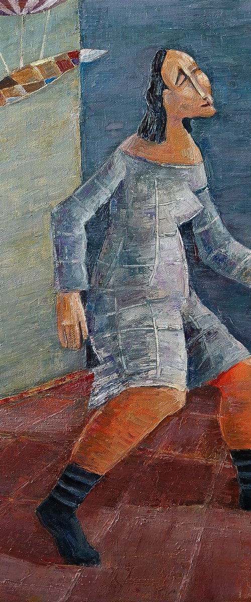 The Girl in Black Stockings by Gegham Hunanyan