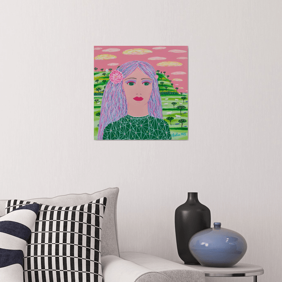 Girl Who Lived In Pastel Sky
