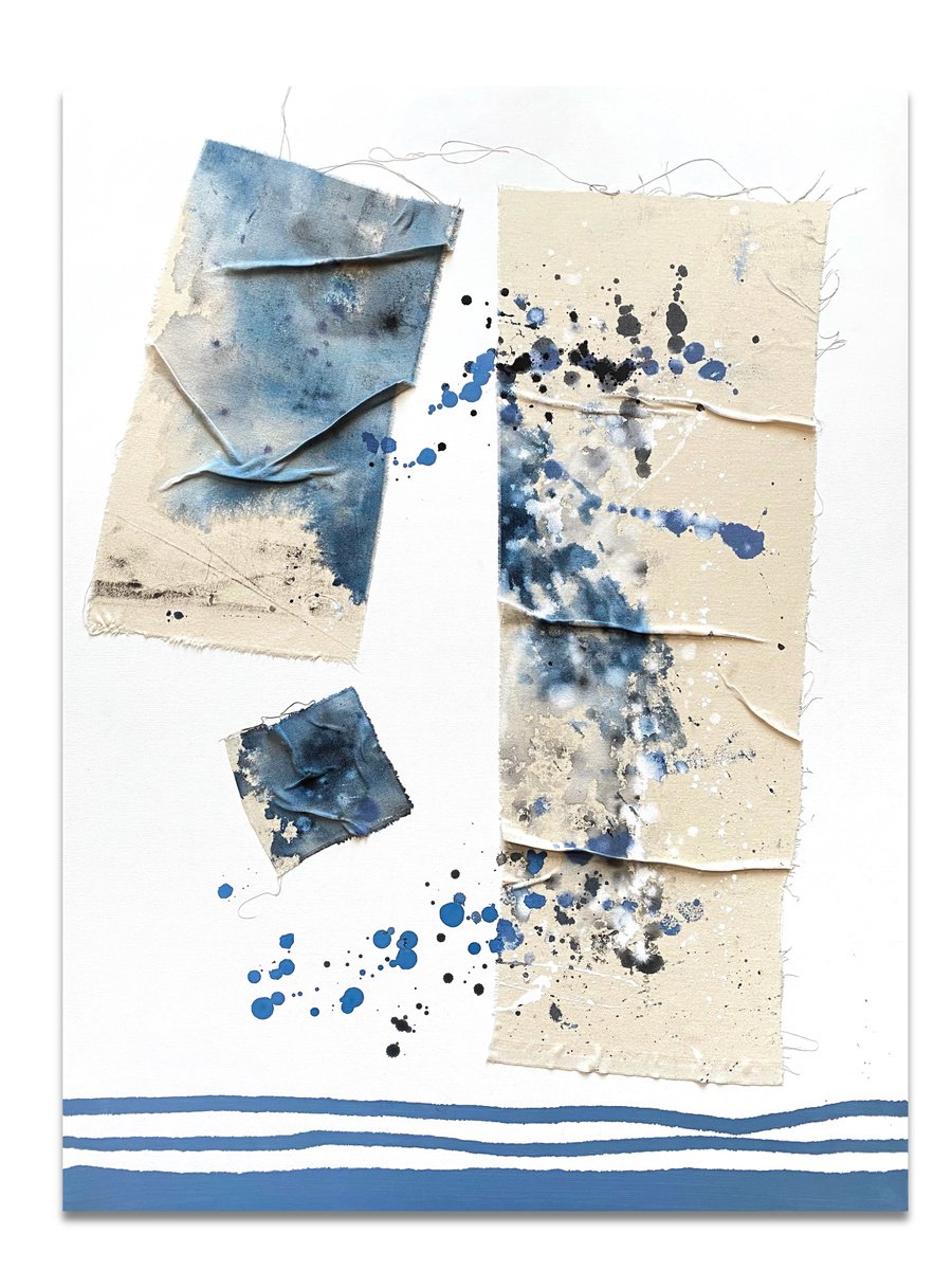 Abstract Painting By Cristina Dalla Valentina, 24 X 31, Free Thoughts /1, Original Artwork