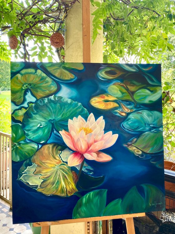 'Unity'- Waterlily painting
