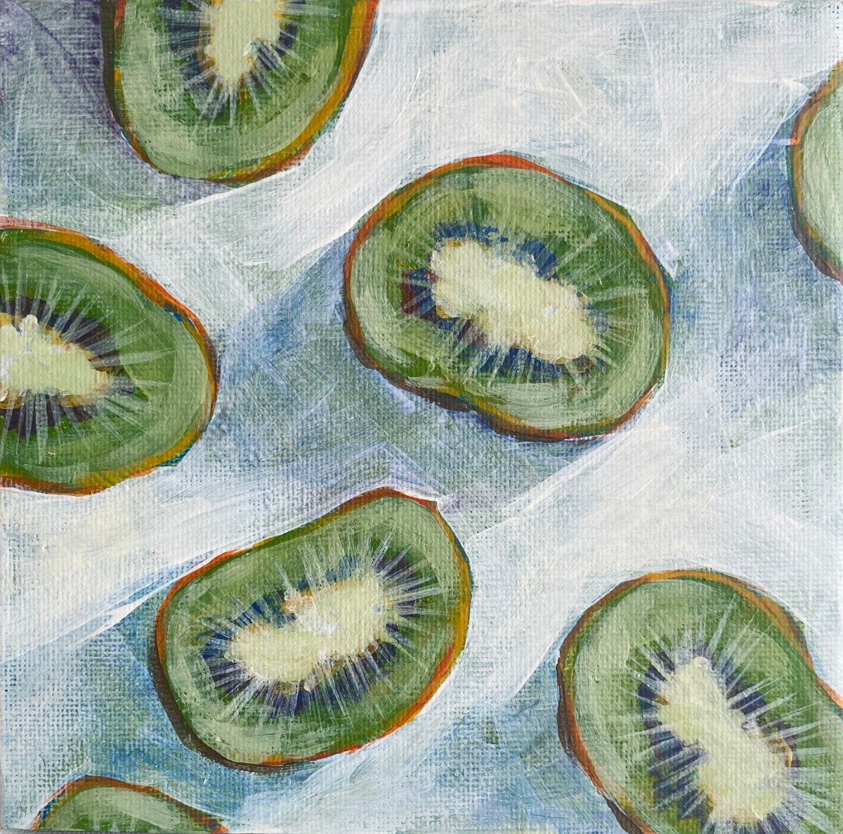Kiwi. Fruit abstract 3/4 by Anna Speirs