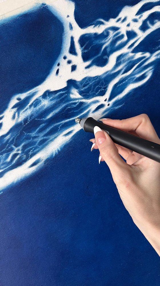 Blue Siren – Large Mythological Water Figure