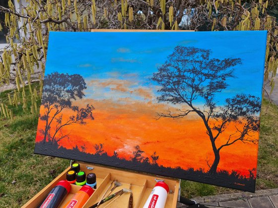 Orange sunset 1