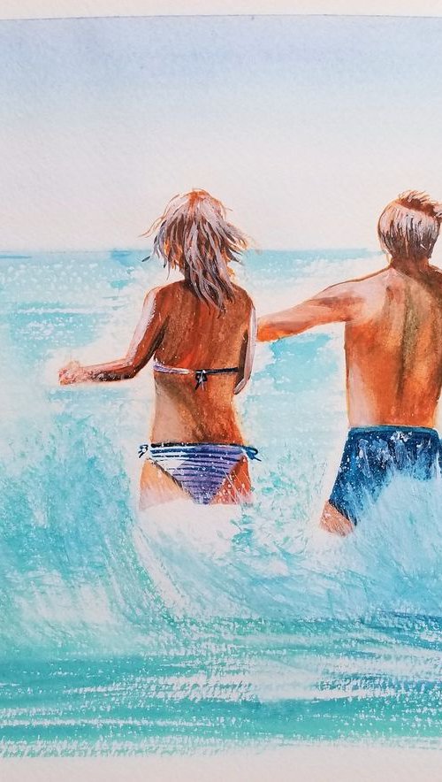 Summer, Sea and Love. by Alexandra Tomorskaya/Caramel Art Gallery