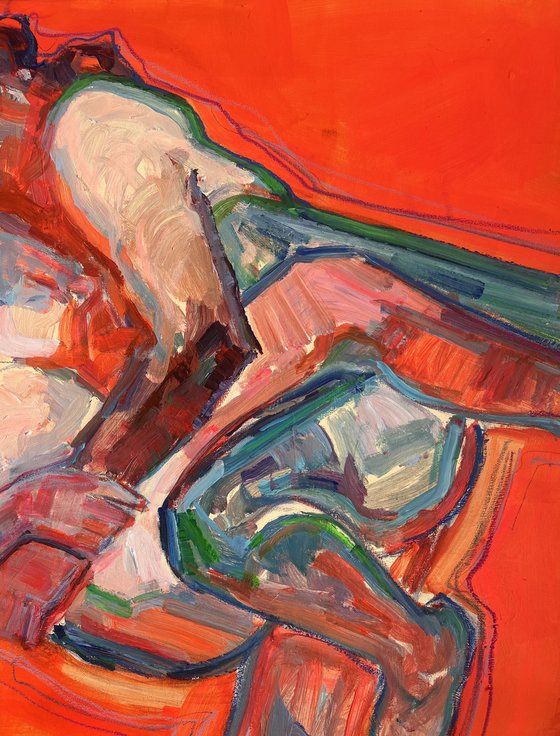 Entangled Figures in Red