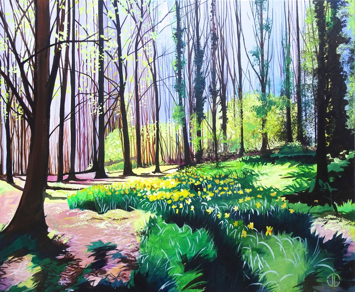 Spring Sunlight In The Woods by Joseph Lynch