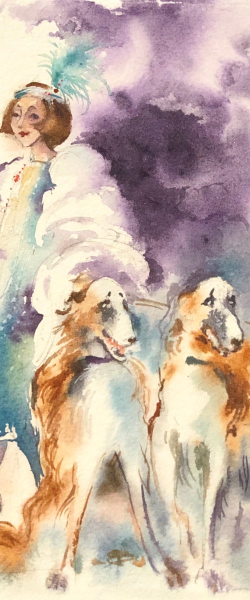 Borzoi Jazz by Larissa Rogacheva