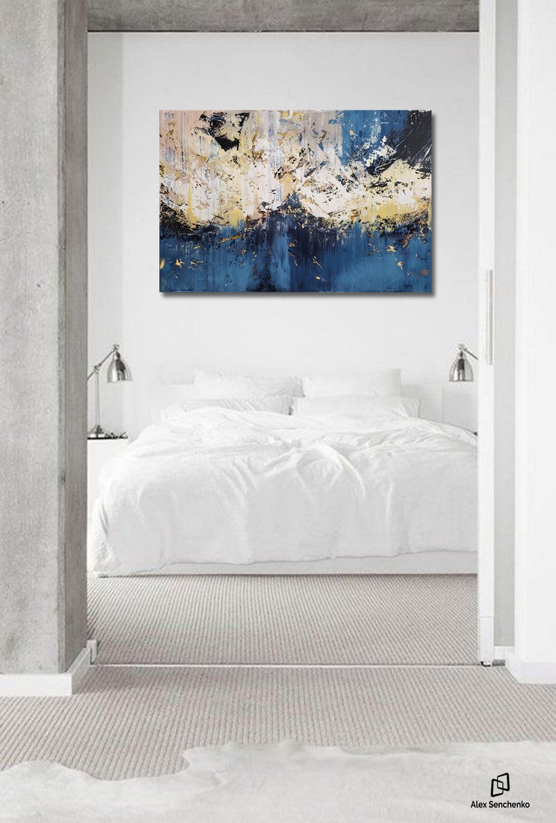 150x100cm. / abstract painting / Abstract 2292 by Alex Senchenko