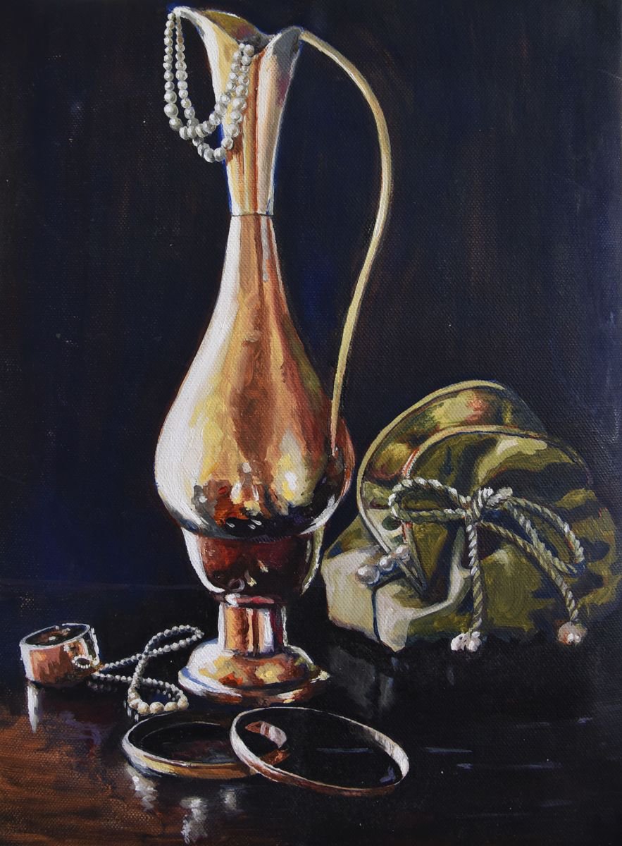 Still Life with Pearls by Claire Mercer | Artfinder