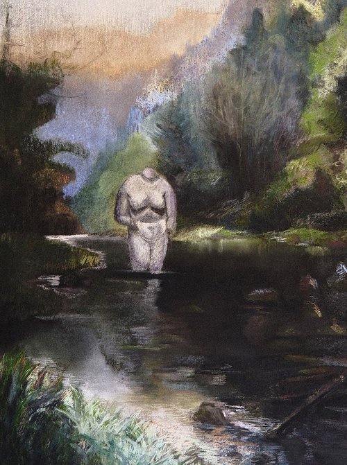 The river goddess by Milda Valentiene