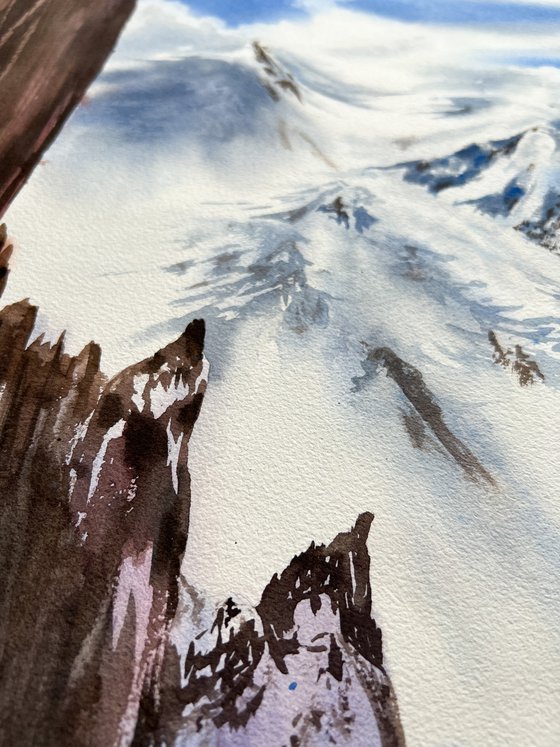 MontBlanc: view from Aiguille du Midi