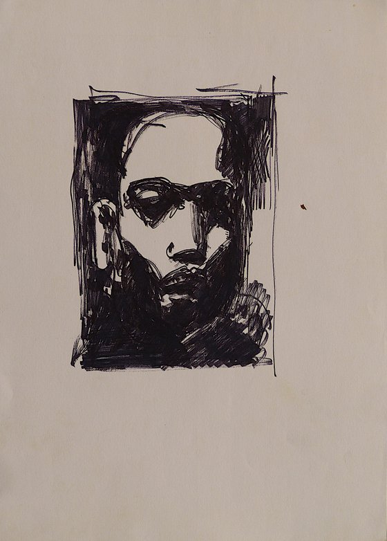 The Portrait of a Stranger, 21x29 cm