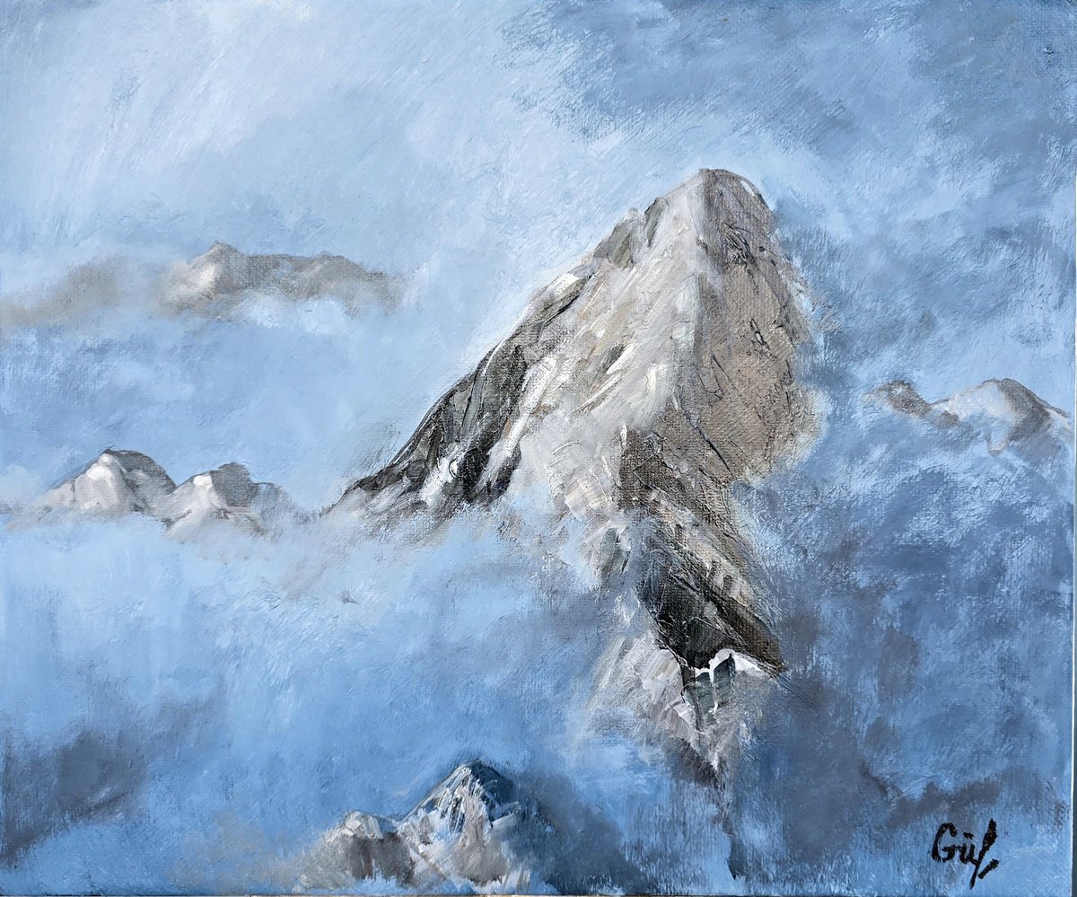 Above The Clouds By Gulshaba Abbasova, 24 X 20, Artwork For Sale On Artfinder