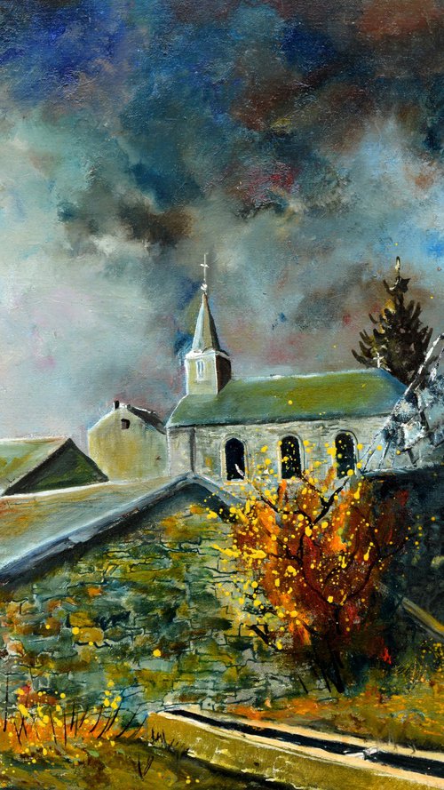 Approaching storm on my countryside by Pol Henry Ledent