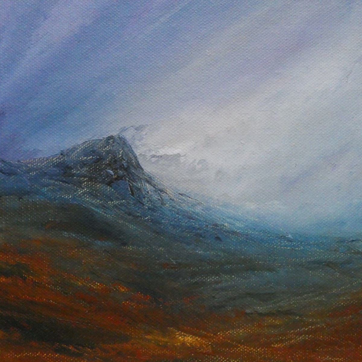  Autumn Mountain Mists By Oconnart, 10 X 10, Artwork For Sale On Artfinder