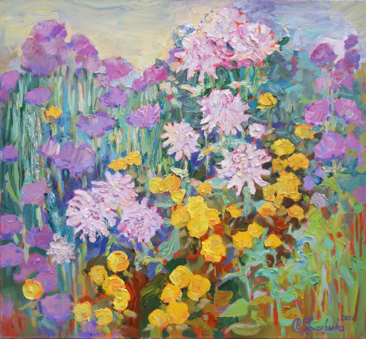 Flowerbed from Gogh by Anastasiia Grygorieva