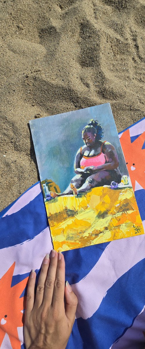 Sunny day o the beach by Kateryna Bortsova