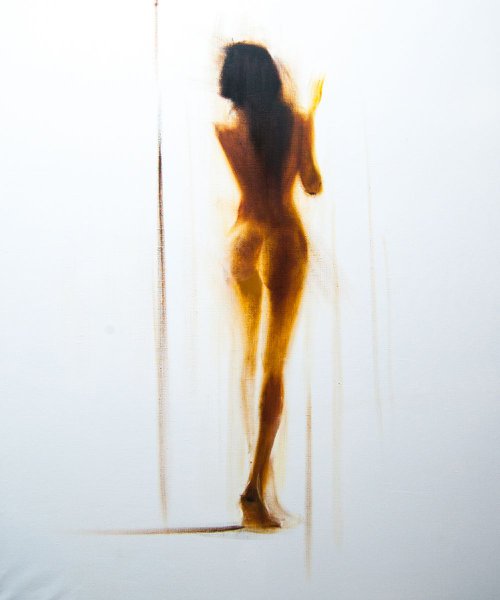 Nude Female Painting by Yuri Pysar