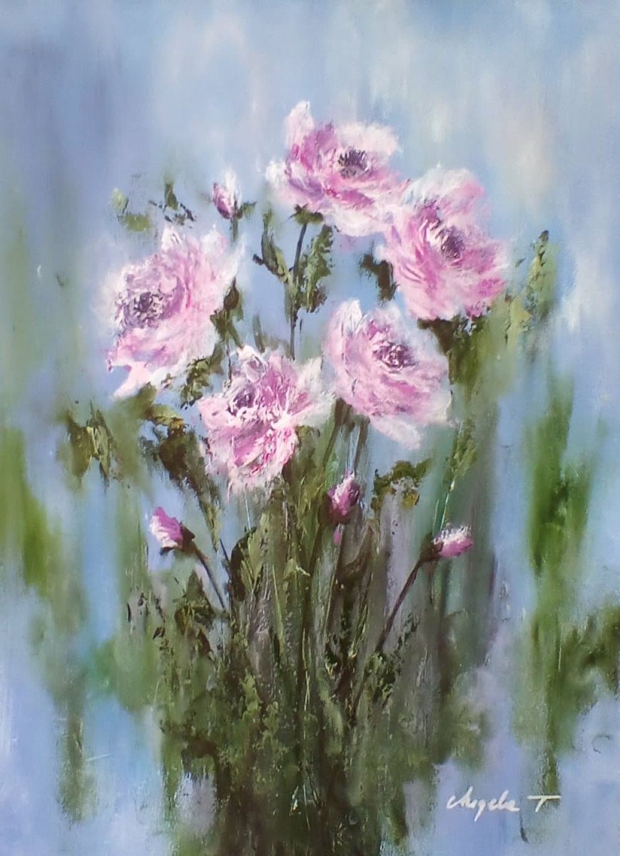 Wild roses by Angela Titirig