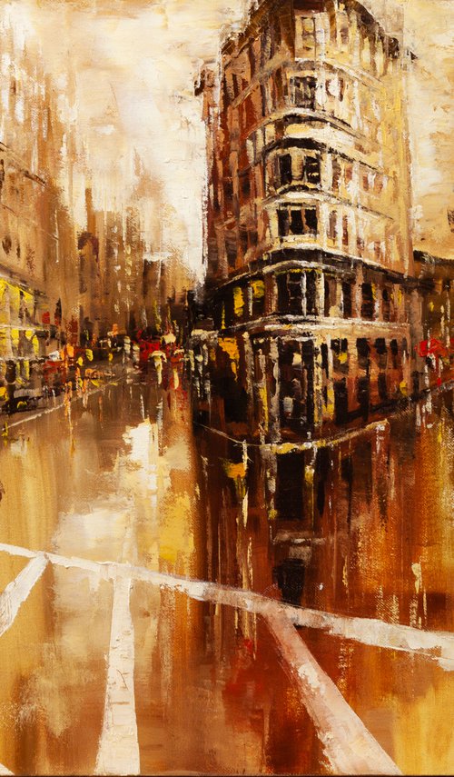 Crossroads of the five roads by Aleksandr Neliubin