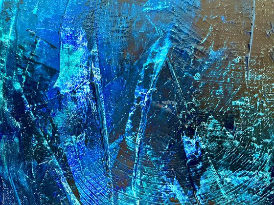 Blue abstract no. 19620-2