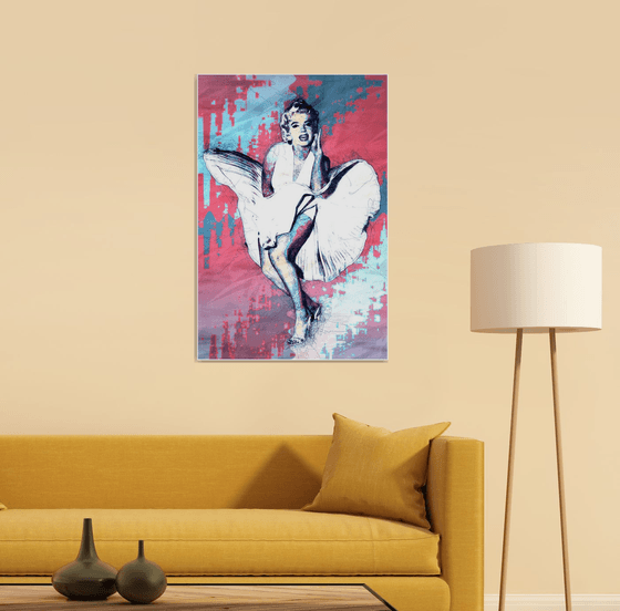 Marilyn Monroe Inspired Andy Warhol Style - Pop Art Modern Poster 1 Stylised Art