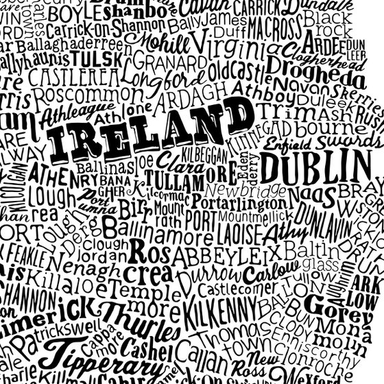 Ireland Type Map (White)