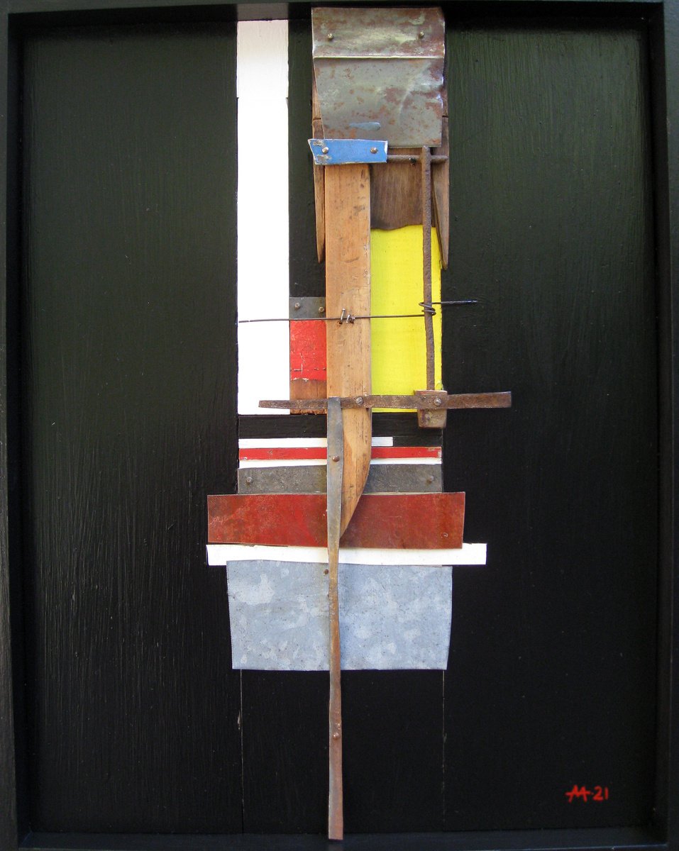 Geometric Abstract Painting By Mark Mazurczyk, 12 X 15", Os. 20, Original Artwork