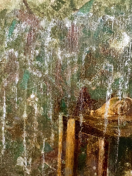 Wooden rustic cabinet