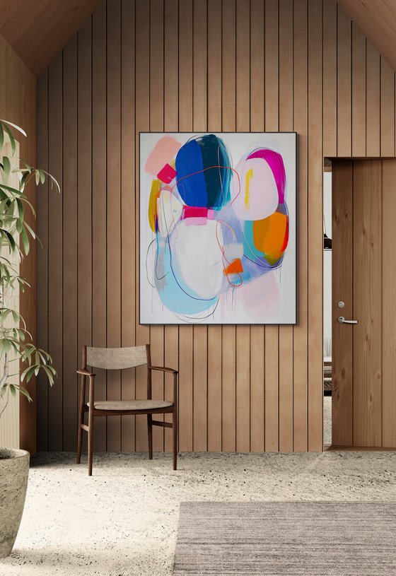 Bold colors and organic shapes