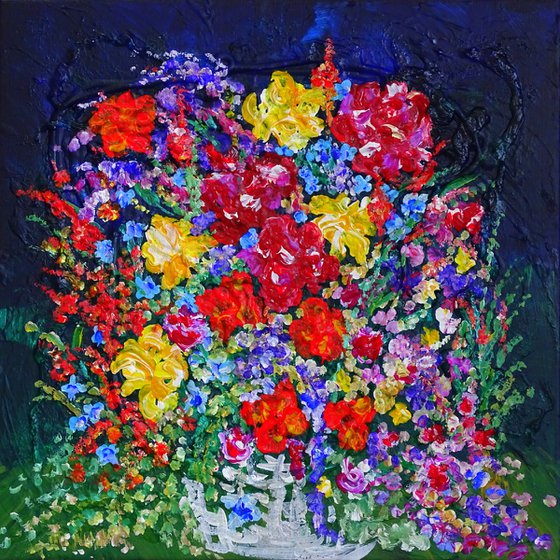 Collage of flower artworks 9