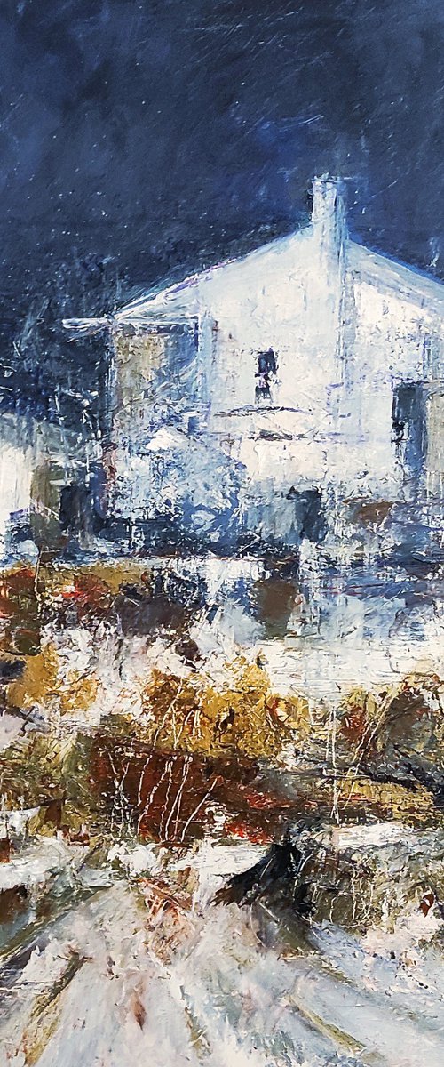 Snow on the Cottage by franco orsi