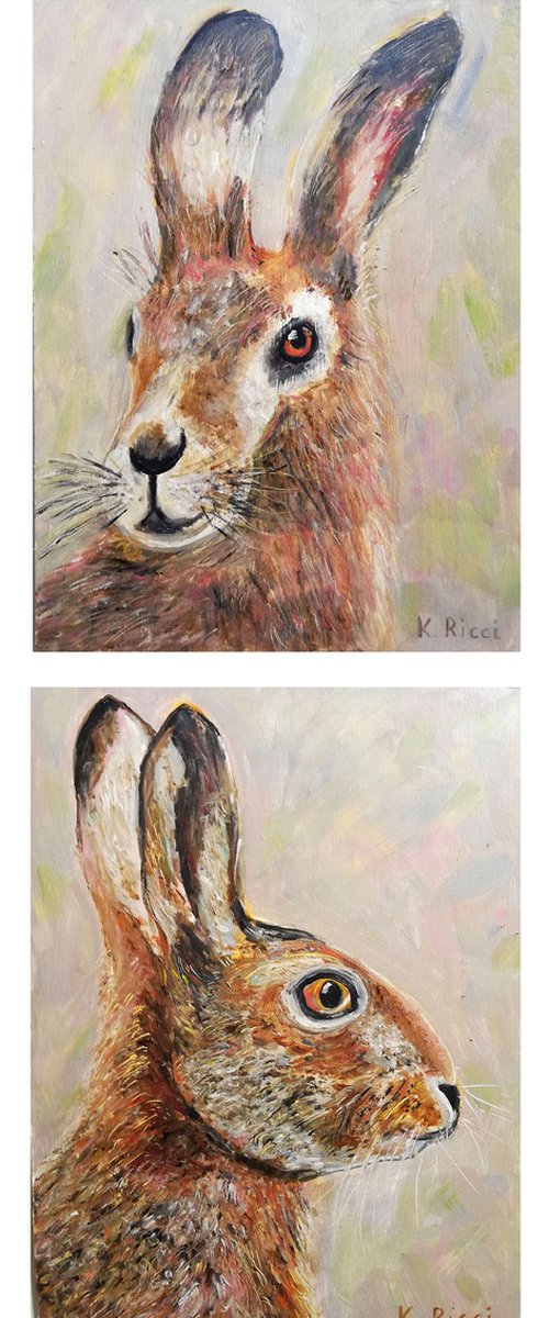 Rabbit's Portraits by Katia Ricci