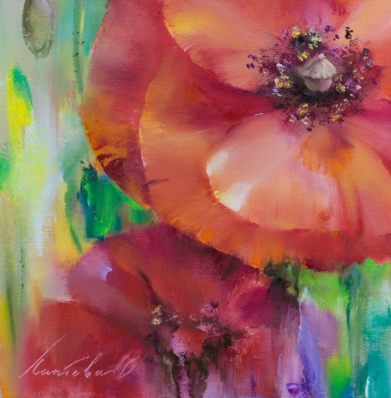 Bright Summer. Poppies 2.